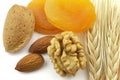 Dried apricot with nuts