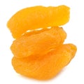 Dried Apricots Isolated on White Background Royalty Free Stock Photo