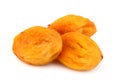 Dried apricots, uryuk, kuraga isolated. Royalty Free Stock Photo