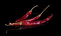 Dried Arbol chilli pepper.
