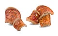 Dried bale fruit tea on white background Royalty Free Stock Photo