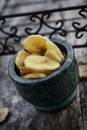 Dried banana fruit Royalty Free Stock Photo