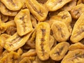 dried banana fruit background Royalty Free Stock Photo