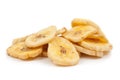 Dried banana slices Royalty Free Stock Photo