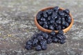 Dried blueberries fruit