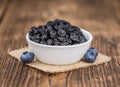 Portion of Dried Blueberries