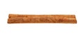 Dried brown rolled Cinnamon stick isolated