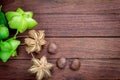 dried capsule seeds fruit of sacha-Inchi peanut