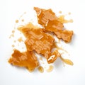 Dried Caramel Chunks: Textured Splashes Of Dutch Tradition