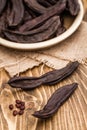 Dried Carob Pods, Ceratonia Siliqua Royalty Free Stock Photo