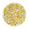 Dried chamomile blossoms, camomile tea in white bowl Royalty Free Stock Photo