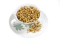 Dried Chamomile Tea in Cup Royalty Free Stock Photo