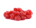 Dried cherries isolated on white background Royalty Free Stock Photo