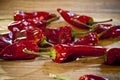 Dried Chili Peppers Royalty Free Stock Photo