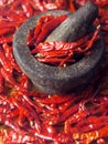 Dried chillies Royalty Free Stock Photo