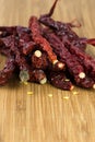 Dried chillies Royalty Free Stock Photo