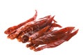 Dried Chillies Isolated Royalty Free Stock Photo