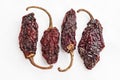 Dried Chipotle Morita Chili Peppers Royalty Free Stock Photo