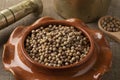 Dried coriander seed close up Royalty Free Stock Photo