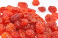 Dried Cornelian Cherries on White Royalty Free Stock Photo