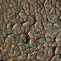 Dried, cracked earth forms an irregular mosaic pattern. The parched surface is Royalty Free Stock Photo