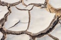 Dried and cracked earth pattern, drought concept Royalty Free Stock Photo