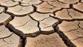 The cracks are deep and wide indicating severe moisture loss Royalty Free Stock Photo