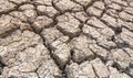 Dried cracked earth soil ground texture background, pattern of drought lack of water of nature old broken Royalty Free Stock Photo