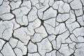 Dried and cracked river bed Royalty Free Stock Photo