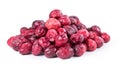 Dried Cranberries isolated on white background selective focus; Royalty Free Stock Photo