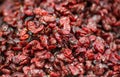 Dried cranberry closeup Royalty Free Stock Photo