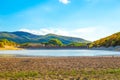 Dried cypress lake Sukko in the south of Russia. Tourist place. Beautiful summer landscape