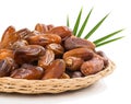 Dried date fruits in a dish