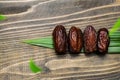 Dried dates fruit for iftar on Ramadan