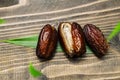 Dried dates fruit for iftar on Ramadan