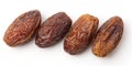 Dried dates isolated on white background Royalty Free Stock Photo