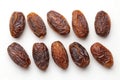 Dried dates isolated on white background Royalty Free Stock Photo