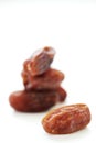 Fresh dates over white Background Royalty Free Stock Photo