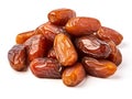 Dried dates on white isolated background. AI Generated Image