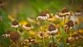 Dried deflorate Doronicum Royalty Free Stock Photo