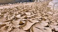 Dried dirt in canyon