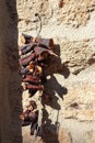 Dried eggplant, turkish local cuisine Royalty Free Stock Photo