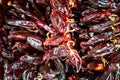 Dried Espelette peppers Royalty Free Stock Photo