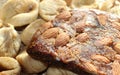 Dried figs and fig bread Royalty Free Stock Photo