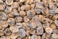 Dried figs, kuru incir as background texture Royalty Free Stock Photo