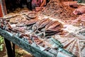 Dried fish on the market in Sri Lanka Royalty Free Stock Photo