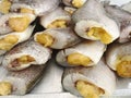 Dried fishs of local food at open market Royalty Free Stock Photo