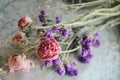 Dried flower centerpiece Royalty Free Stock Photo