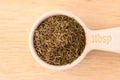 Dried French Thyme in a Tablespoon