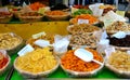 Dried fruit market Royalty Free Stock Photo